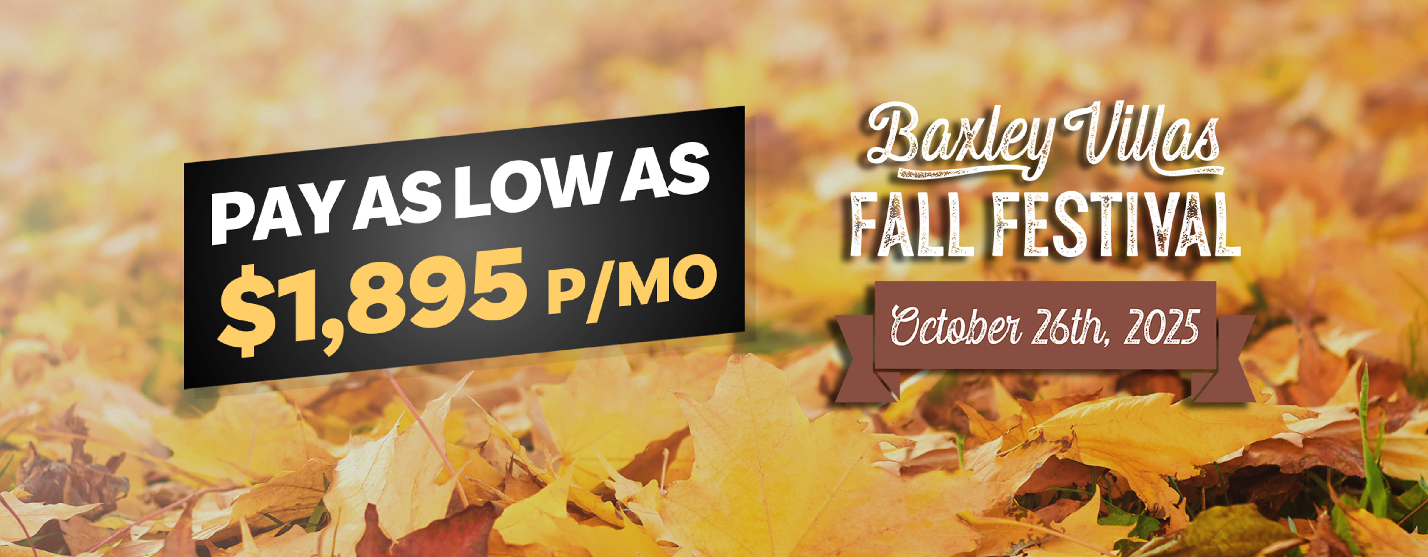 Baxley Villas Fall Fest Header 2
